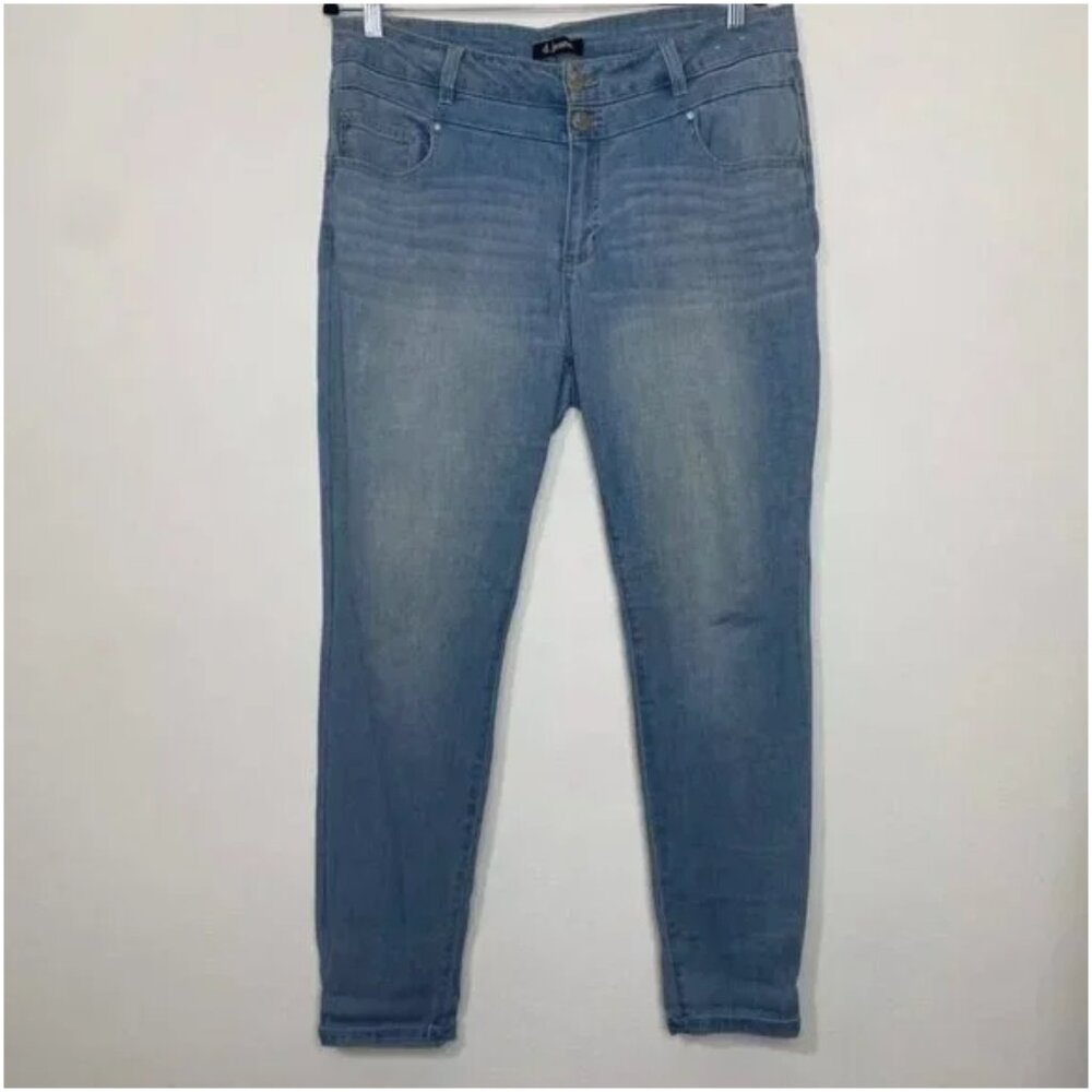 D. Jeans Classic Slim Fit Jeans Medium Wash Mid Rise Comfort Stretch - size 14